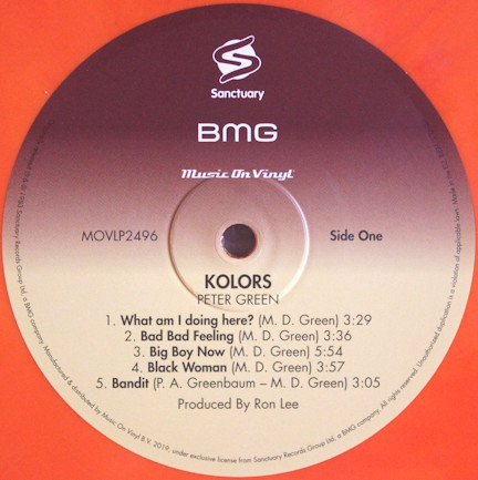 Peter Green - Kolors | Music On Vinyl (MOVLP2496) - 4