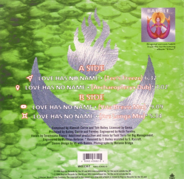 Babble - Love Has No Name | Reprise Records (WO336T 9362 43682) - 2 Babble - Love Has No Name | Reprise Records (WO336T 9362 43682) - 2