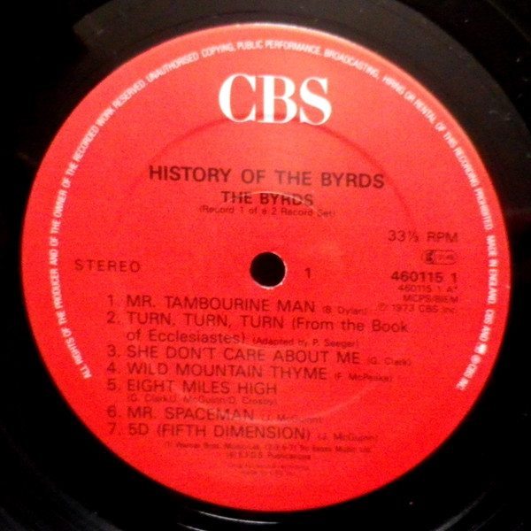 The Byrds - History Of The Byrds | CBS (460115 1) - 3