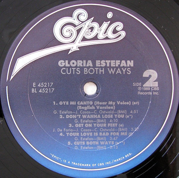 Gloria Estefan - Cuts Both Ways [Vinyl] | Epic (OE 45217) - 4