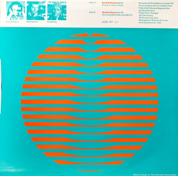 A Man Called Adam - Earthly Powers | Acid Jazz (JAZID 15T) - 2