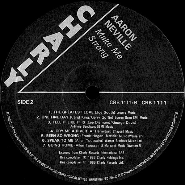 Aaron Neville - Make Me Strong | Charly R&B (CRB 1111) - 3 Aaron Neville - Make Me Strong | Charly R&B (CRB 1111) - 3
