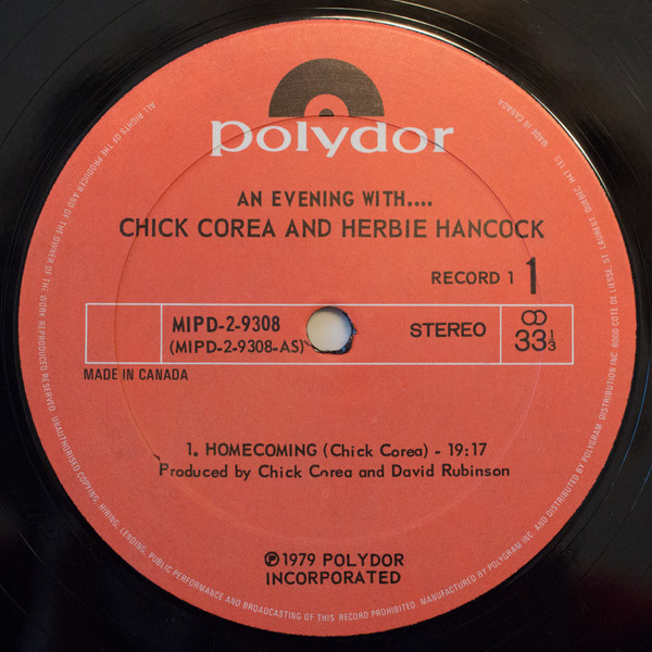 Chick Corea / Herbie Hancock - An Evening With Chick Corea And Herbie Hancock (2LP) [Vinyl] | Polydor (MIPD-2-9308) - 3