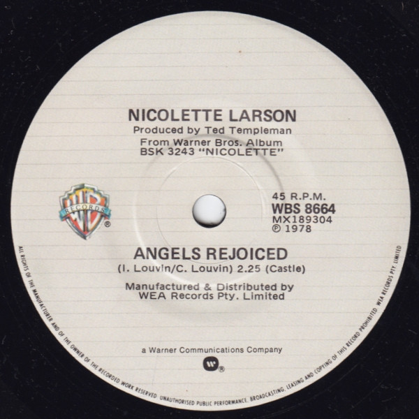 Nicolette Larson - Lotta Love | Warner Bros. Records (WBS 8664) - 2