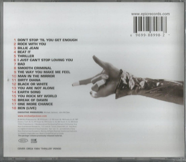 Michael Jackson - Number Ones [CD] | Epic (EK 88998) - 2