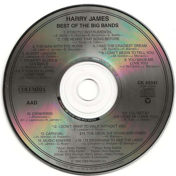 Harry James - Best Of Big Bands | Columbia (CK 45341) - 3