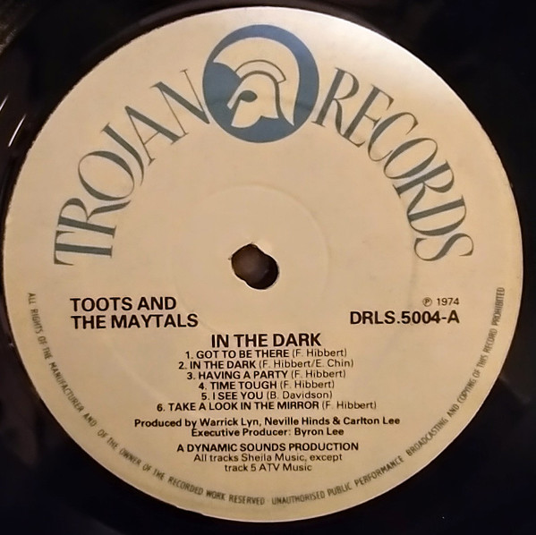 Toots & The Maytals - In The Dark | Trojan Records (DRLS 5004) - 4 Toots & The Maytals - In The Dark | Trojan Records (DRLS 5004) - 4