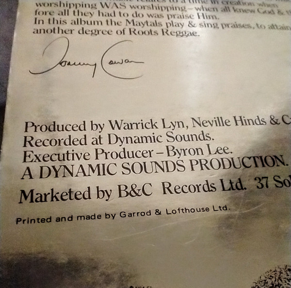 Toots & The Maytals - In The Dark | Trojan Records (DRLS 5004) - 3 Toots & The Maytals - In The Dark | Trojan Records (DRLS 5004) - 3