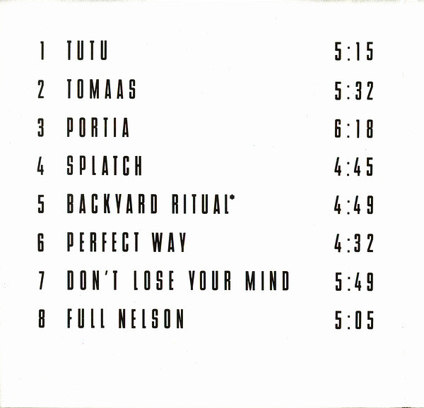 Miles Davis - Tutu | Warner Bros. Records (7599-25490-2) - 4 Miles Davis - Tutu | Warner Bros. Records (7599-25490-2) - 4