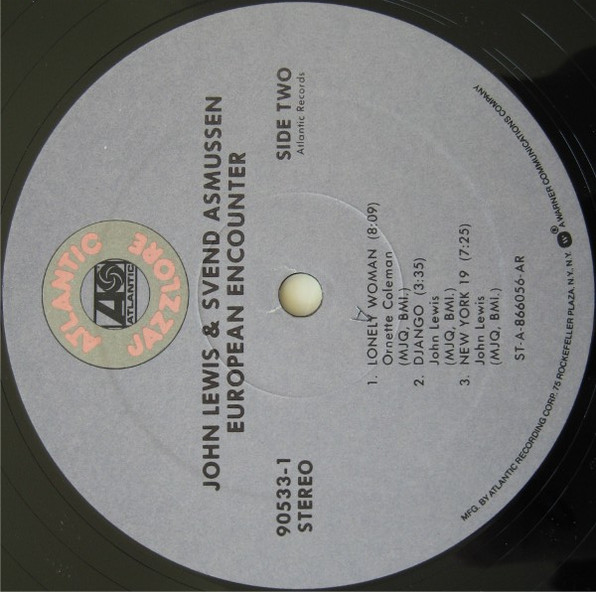 John Lewis & Svend Asmussen - European Encounter | Atlantic (90533-1) - 4