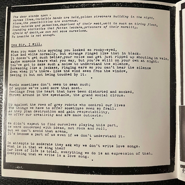 Crass - Yes Sir, I Will | Crass Records (121984/2.CD) - 4 Crass - Yes Sir, I Will | Crass Records (121984/2.CD) - 4