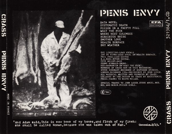 Crass - Penis Envy | Crass Records (321984/1.CD) - 2 Crass - Penis Envy | Crass Records (321984/1.CD) - 2