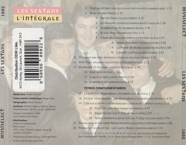 Les sextans - L'intégrale | MusiSelect (1002) - 2 Les sextans - L'intégrale | MusiSelect (1002) - 2