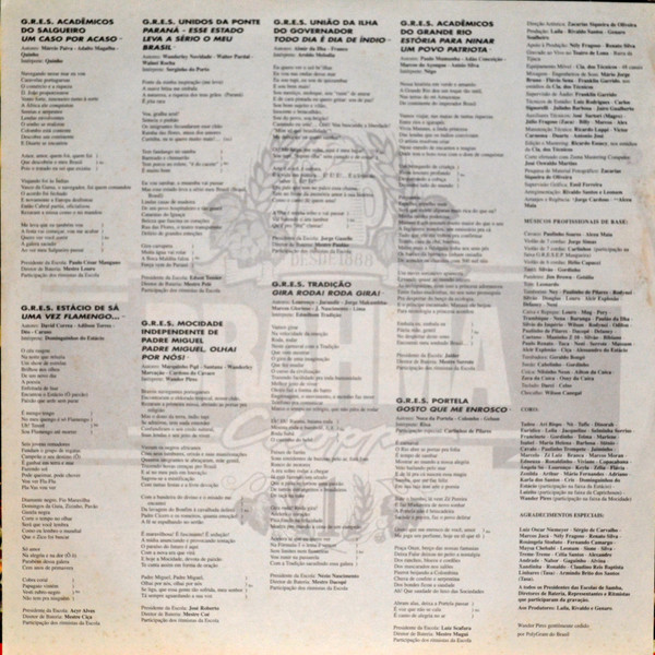 Various - Sambas De Enredo Das Escolas De Samba Do Grupo Especial - Carnaval 95 - Vol. 2 | RCA (7432124541-1) - 3