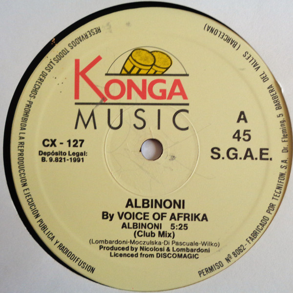 Voice Of Africa - Albinoni | Konga Music (CX-127) - 3