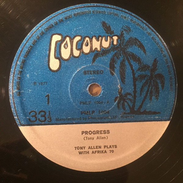 Tony Allen Plays With Africa 70 - Progress | Coconut (PMLP 1004) - 3