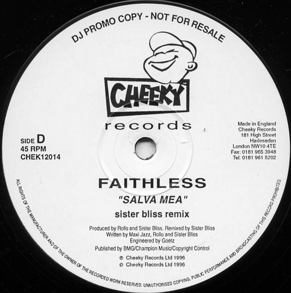 Faithless - If Lovin' You Is Wrong | Cheeky Records (CHEK12014) - 4