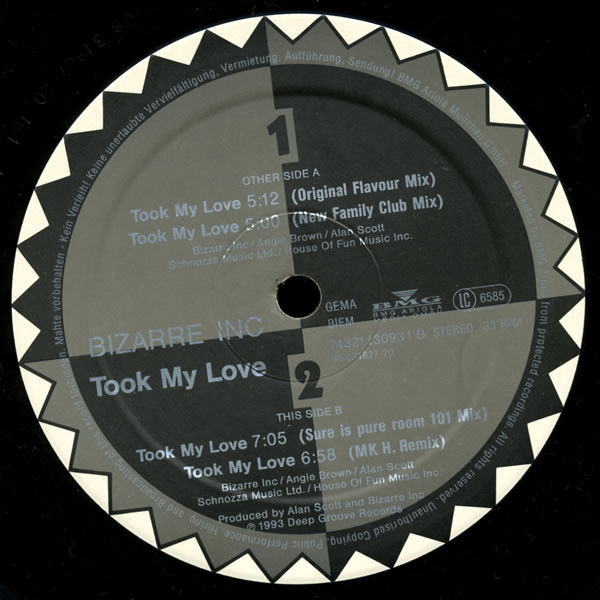 Bizarre Inc - Took My Love | Deep Groove (74321 13093 1) - 3 Bizarre Inc - Took My Love | Deep Groove (74321 13093 1) - 3