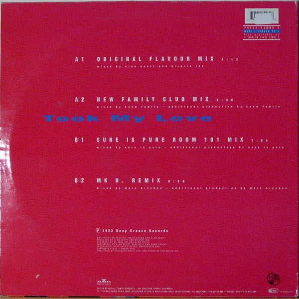 Bizarre Inc - Took My Love | Deep Groove (74321 13093 1) - 4 Bizarre Inc - Took My Love | Deep Groove (74321 13093 1) - 4