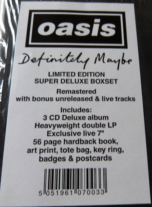 Oasis - Definitely Maybe | Big Brother (none) - main
