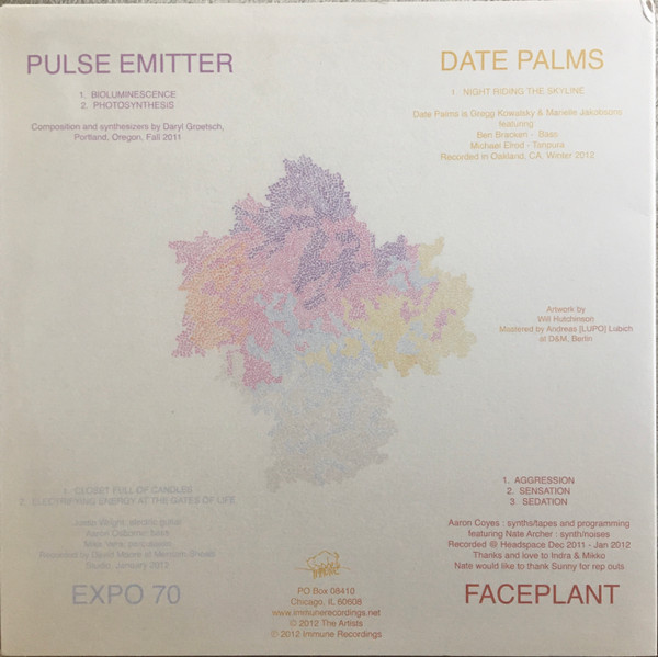 Pulse Emitter / Date Palms / Expo '70 / Face Plant - 4 Way Split | Immune (Immune 023) - 2
