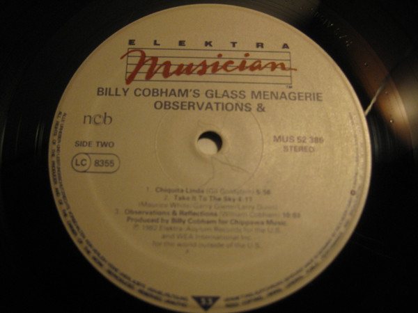 Billy Cobham's Glass Menagerie - Observations & | Elektra Musician (MUS K 52 386) - 4