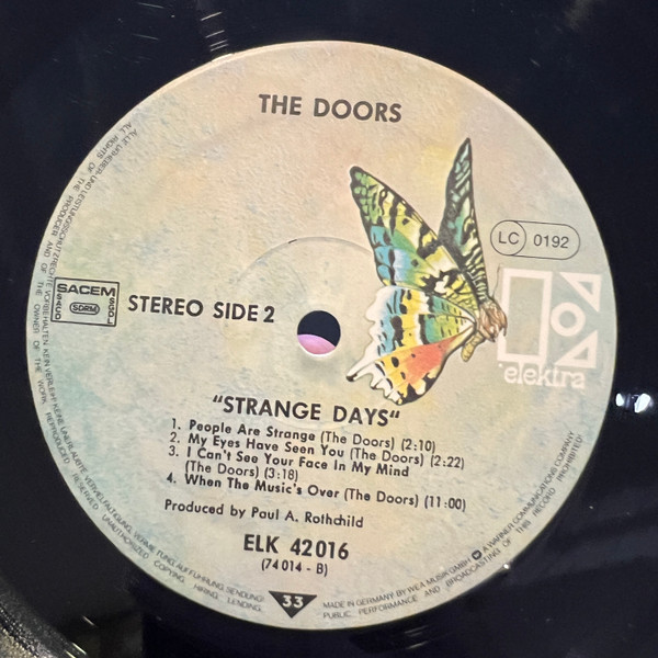 The Doors - Strange Days | Elektra (42016) - 2 The Doors - Strange Days | Elektra (42016) - 2
