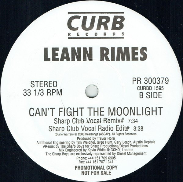 LeAnn Rimes - Can't Fight The Moonlight | Curb Records (PR 300379) - 2 LeAnn Rimes - Can't Fight The Moonlight | Curb Records (PR 300379) - 2