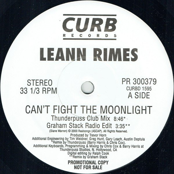 LeAnn Rimes - Can't Fight The Moonlight | Curb Records (PR 300379) LeAnn Rimes - Can't Fight The Moonlight | Curb Records (PR 300379)