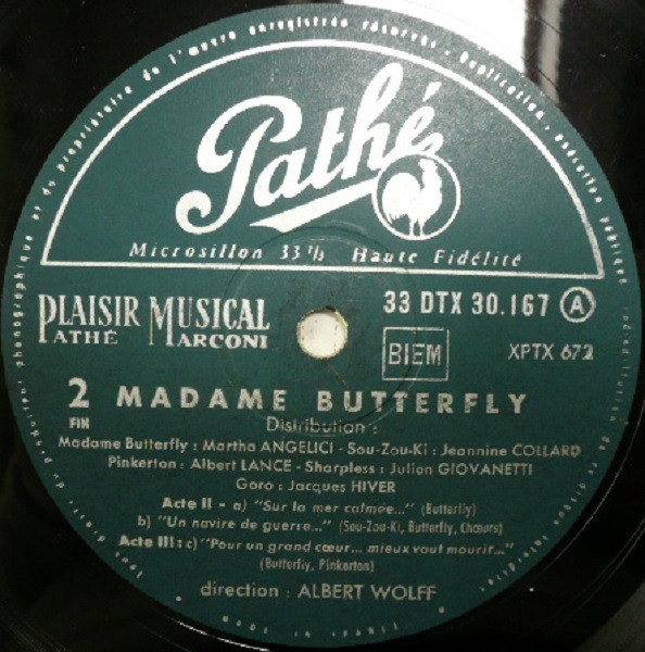 Giacomo Puccini - Madame Butterfly | Pathé (DTX 30167) - 3