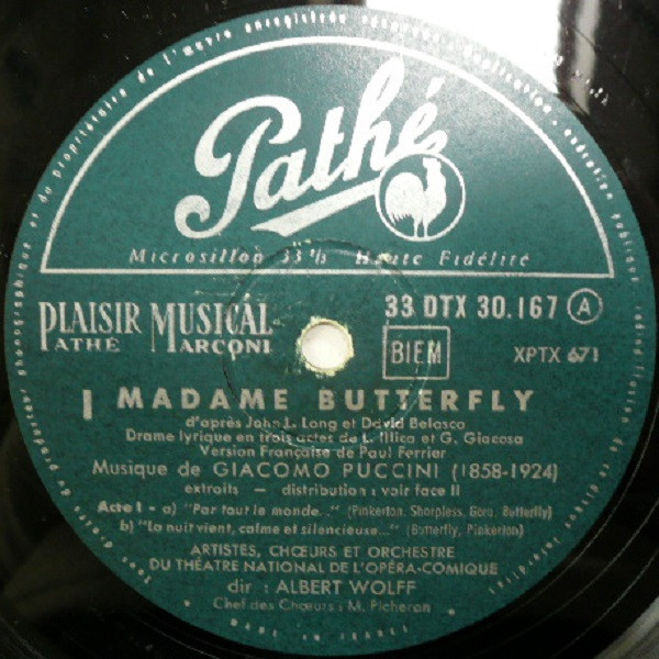 Giacomo Puccini - Madame Butterfly | Pathé (DTX 30167) - 2