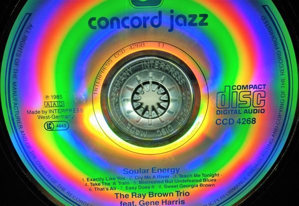 Ray Brown Trio Featuring Gene Harris - Soular Energy | Concord Jazz (CCD 4268) - 3