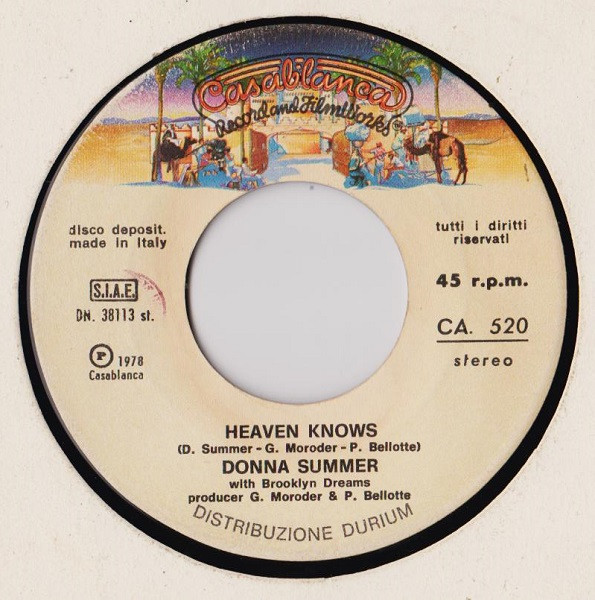 Donna Summer - Heaven Knows / Only One Man | Casablanca (CA. 520) - 3 Donna Summer - Heaven Knows / Only One Man | Casablanca (CA. 520) - 3