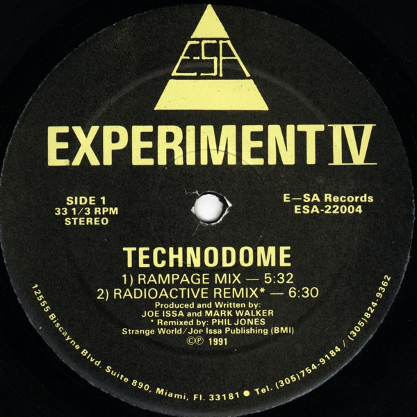 Experiment IV - Technodome | E-SA Records (E-SA 22004) - 3 Experiment IV - Technodome | E-SA Records (E-SA 22004) - 3