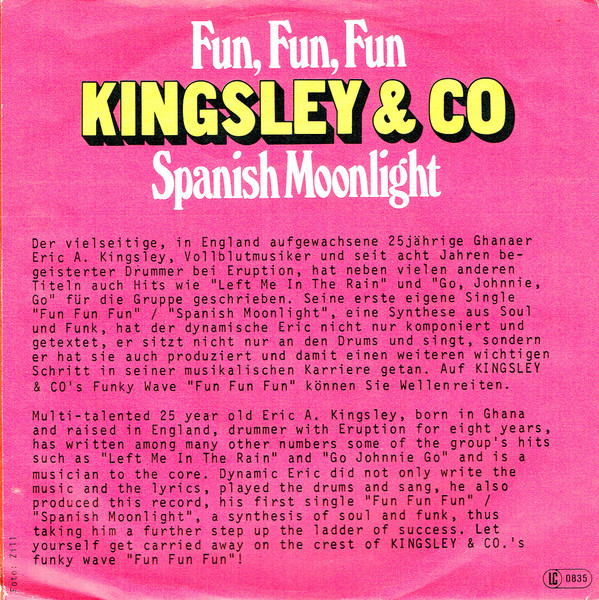 Kingsley & Co. - Fun, Fun, Fun | Hansa International (102 452) - 2