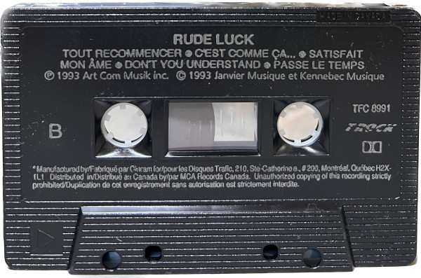 Rudeluck - Rudeluck [Cassette] | T. Rock (TFC 8991) - 3