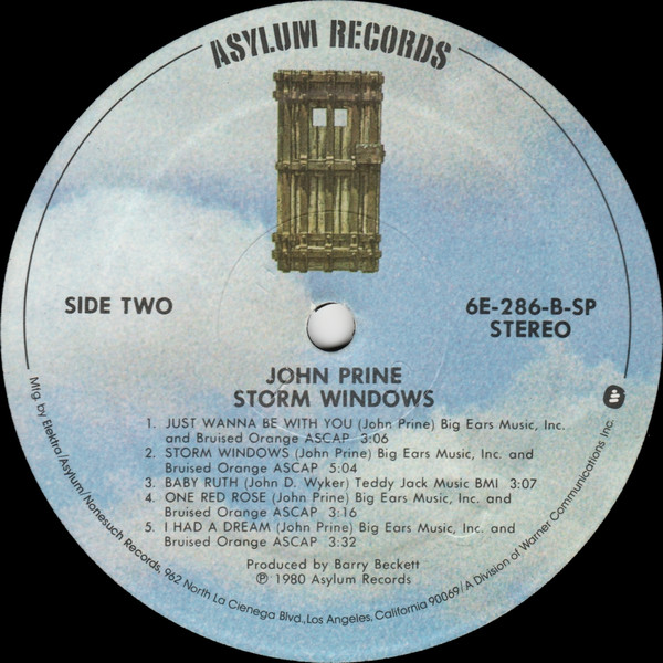 John Prine - Storm Windows | Asylum Records (6E-286) - 4 John Prine - Storm Windows | Asylum Records (6E-286) - 4