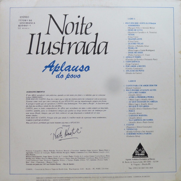 Noite Ilustrada - Aplauso Do Povo | Polydisc (833 661-1) - 2