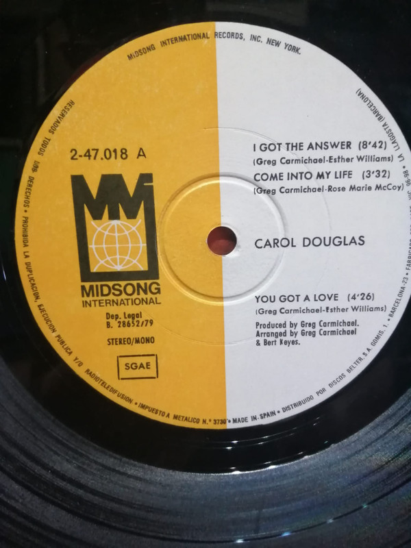 Carol Douglas - Come Into My Life | Midsong International (2-47.018) - 3