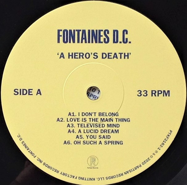 Fontaines D.C. - A Hero's Death | Partisan Records (PTKF2182-1) - 3