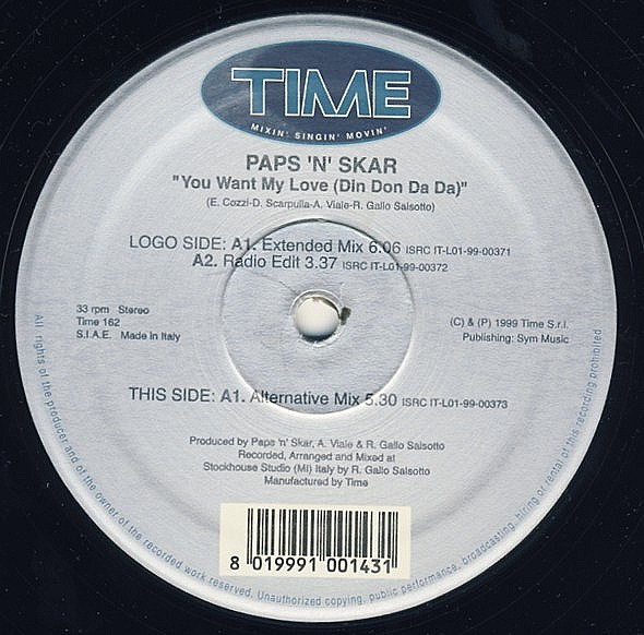 Paps N Skar - You Want My Love (Din Don Da Da) | TIME (TIME 162) - 2 Paps N Skar - You Want My Love (Din Don Da Da) | TIME (TIME 162) - 2