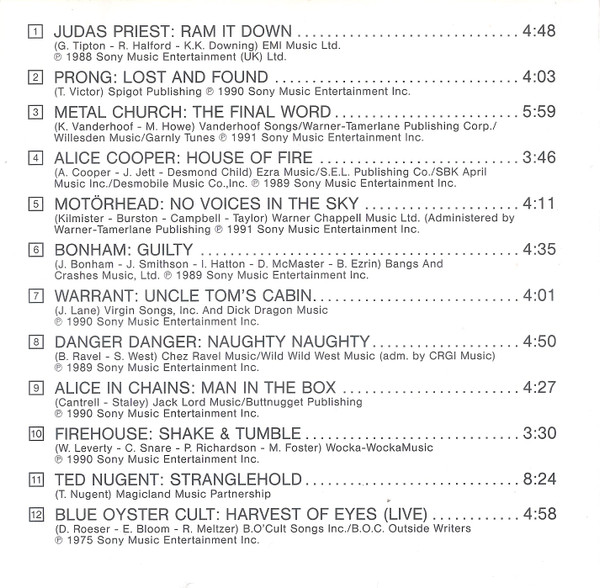 Various - Metal Mania | Columbia (COL 475833-2) - 3 Various - Metal Mania | Columbia (COL 475833-2) - 3