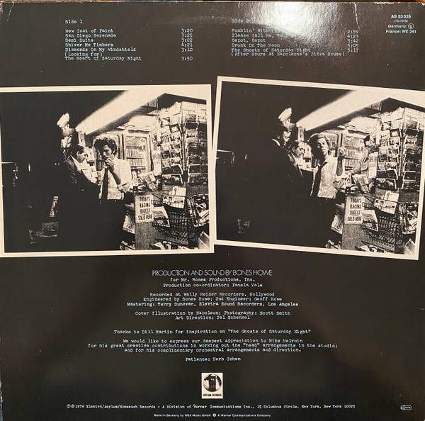 Tom Waits - The Heart Of Saturday Night | Asylum Records (AS 53 035)