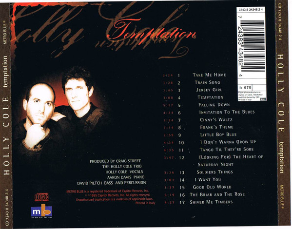 Holly Cole - Temptation | Metro Blue (7243 8 34348 2 4) - 2