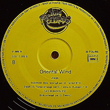 Oriental Wind - Zikir | Sun Records (SEB 11005) - 4