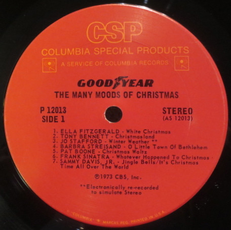 Various - The Many Moods Of Christmas: Great Songs By Great Artists Of Our Time | Columbia Special Products (P 12013) - 3 Various - The Many Moods Of Christmas: Great Songs By Great Artists Of Our Time | Columbia Special Products (P 12013) - 3