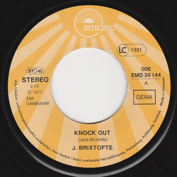 Jens Brixtofte - Knock Out | Emidisc (006 EMD 39 144) - 3