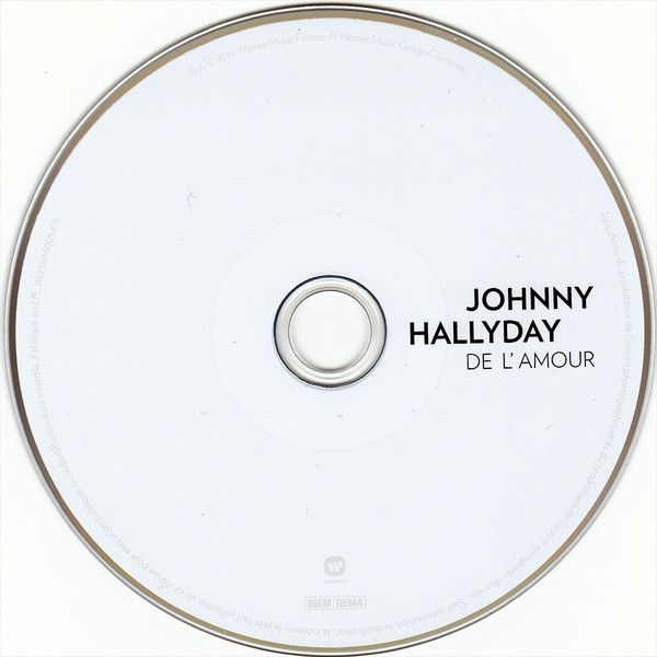 Johnny Hallyday - De L'amour | Warner (0825646005475) - 2
