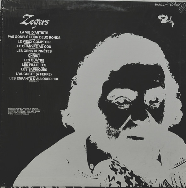 Freddy Zegers - Zegers | Barclay (80093) - 2