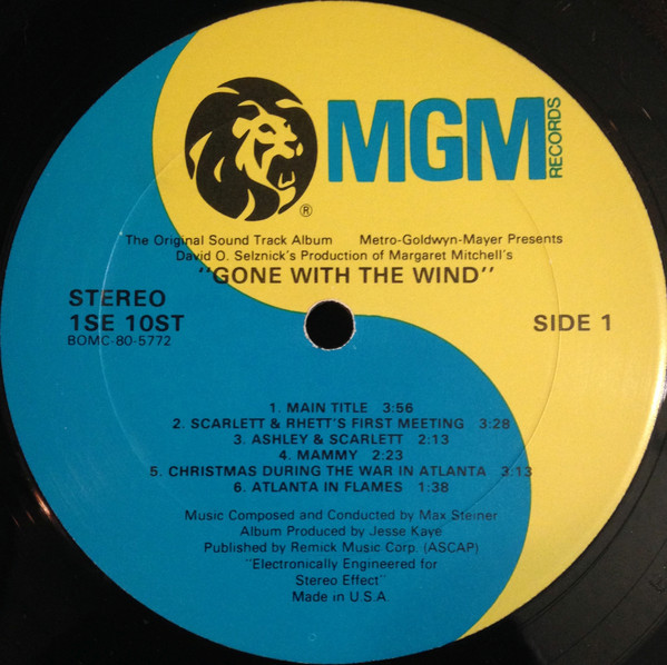 Max Steiner - Gone With The Wind (Original Sound Track Album) | MGM Records (S1E-10 ST) - 3